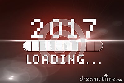 Composite image of black loading display Stock Photo