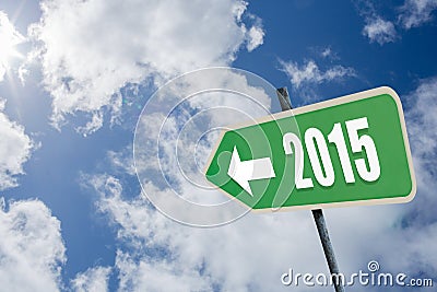 Composite image of 2015 in bold grey Stock Photo