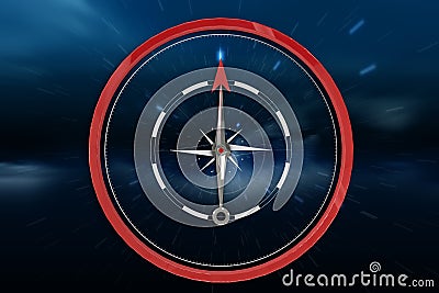 A Composite image of compass Stock Photo