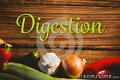 Composite image of digestion Stock Photo