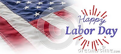 Composite image of digital composite image of happy labor day and god bless america text Stock Photo