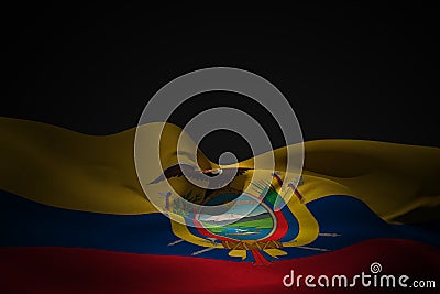 Composite image of ecuador flag waving Stock Photo