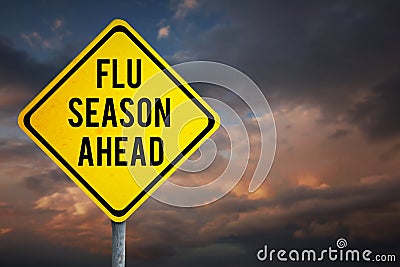 Composite image of flu season ahead Stock Photo