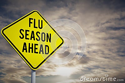 Composite image of flu season ahead Stock Photo