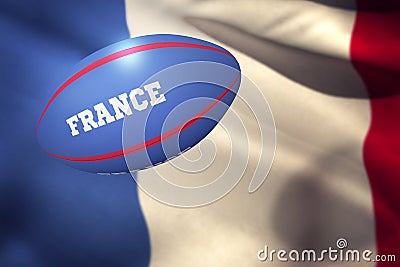 Composite image of france rugby ball Stock Photo