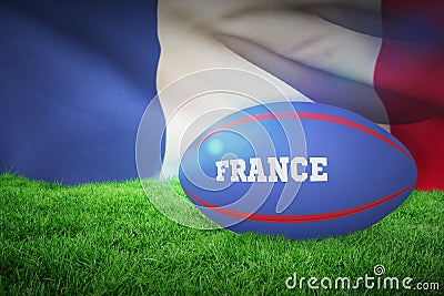 Composite image of france rugby ball Stock Photo