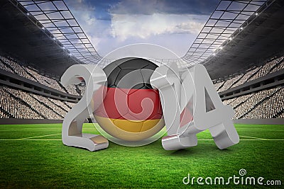 Composite image of germany world cup 2014 Stock Photo