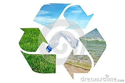 Global recycle system Stock Photo