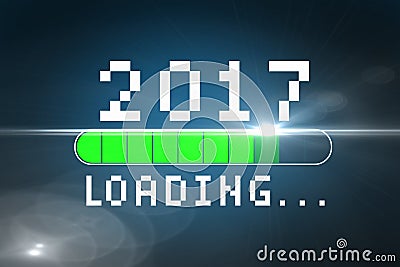 Composite image of green loading display Stock Photo