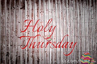 Composite image of holy thursday Stock Photo