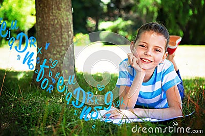 Composite image of letter and number jumble Stock Photo