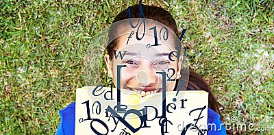 Composite image of letter and number jumble Stock Photo