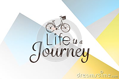 Composite image of life is a journey words Stock Photo