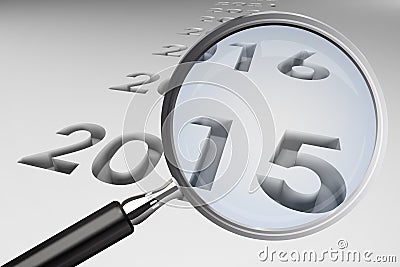 Composite image of magnifying glass Stock Photo