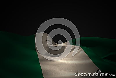 Composite image of nigeria flag waving Stock Photo