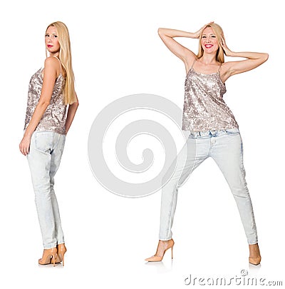The composite photo of woman Stock Photo