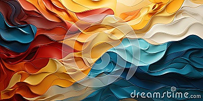 The composition of abstract patterns, where lines and colors dance in harmony, creating the impres Stock Photo