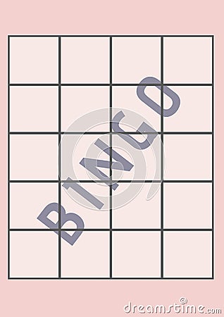 Composition of bingo text with score chart on pink background Stock Photo