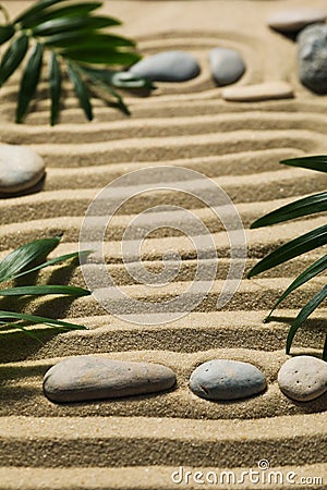 Composition for Zen, Relaxation, Harmony and Balance concept Stock Photo