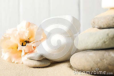 Composition for Zen, Relaxation, Harmony and Balance concept Stock Photo