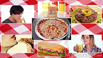 Composição de fast food Composição de fast food