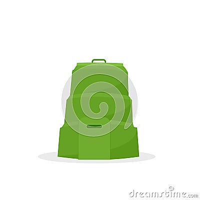 Compost bin icon Vector Illustration