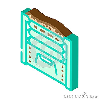 composting green living isometric icon vector illustration Vector Illustration