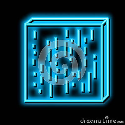 compreg timbers neon glow icon illustration Vector Illustration