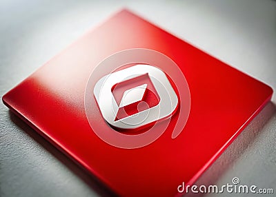 Comprehensive Guide to Understanding User Manuals A Clear and Concise Red Instruction Book on a Crisp White Background Stock Photo