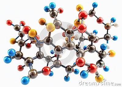 Comprehensive Skeletal Formula Visualization of Citicoline CDPcholine Unveiling the Molecular Structure for Enhanced Stock Photo
