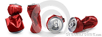 Compressed cans isolated on a white background Stock Photo