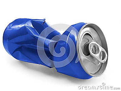 Compressed cans isolated on a white background Stock Photo