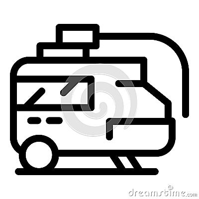 Compressor equipment icon, outline style Vector Illustration