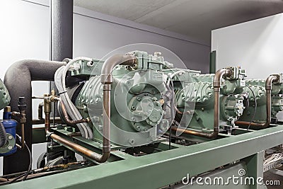 Compressor machinery Stock Photo