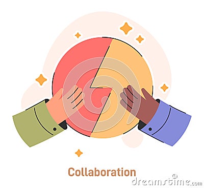 Compromise. Finding common ground and search for mutual agreement. Vector Illustration
