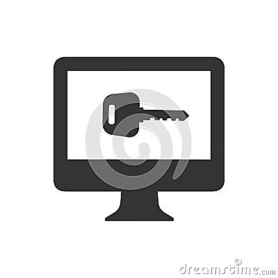 Computer Accessibility Icon Vector Illustration