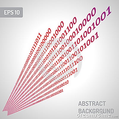 Computer binary code Vector Illustration