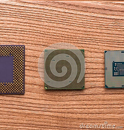 Personal computer processor. close-up processor Editorial Stock Photo