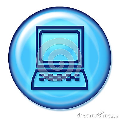 Computer Button Stock Photo