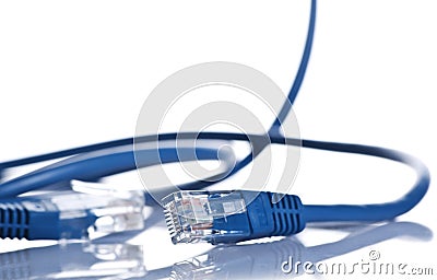 Computer cable Stock Photo