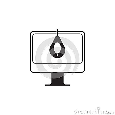 computer calibration icon. Element of Measuring items for mobile concept and web apps. Icon for website design and development, ap Stock Photo