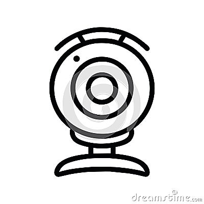 computer camera icon Vector Illustration