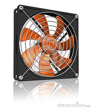 Computer chassis/CPU cooler Stock Photo