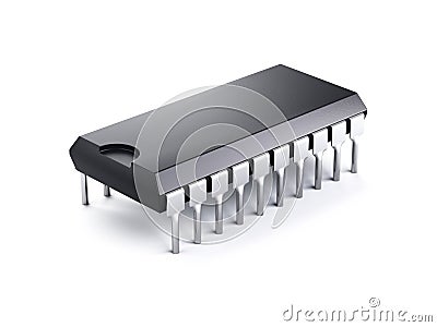 Computer chip Stock Photo