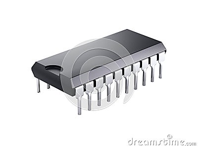 Computer chip Stock Photo