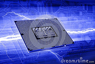 Computer chip Stock Photo