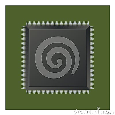 Computer chip Stock Photo