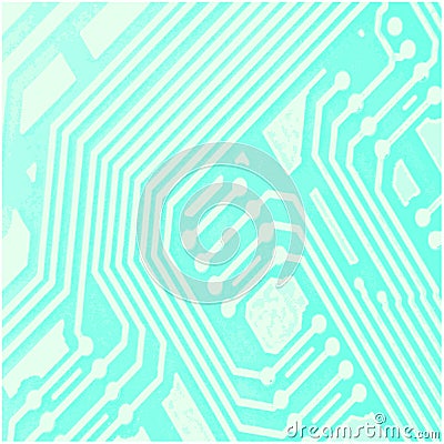 Computer Chip Background Vector Illustration