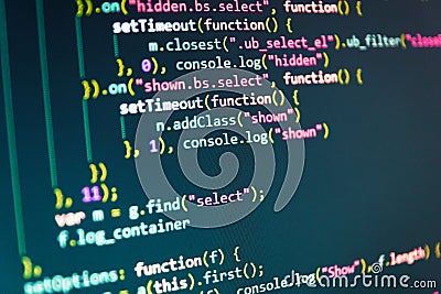 Programming preventing hacks in Internet Stock Photo