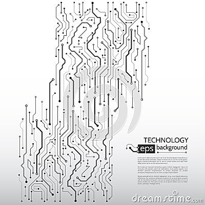 Computer communication cybernetic element. Circuit board vector Vector Illustration